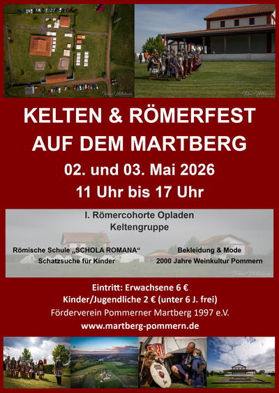Kelten und Römerfest 2026 auf dem Martberg Pommern